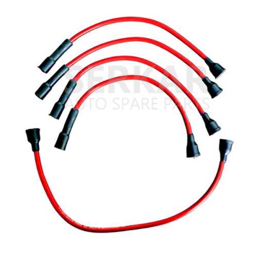 R12 BUJİ KABLOSU TAKIM PERFORMANS KIRMIZI Ürün Görseli